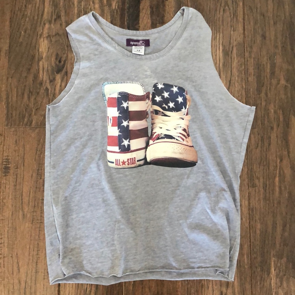 girls gray tank